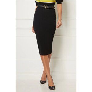 NWT Eva Mendez Black Jacqui Sweater Pencil Skirt Size XS Corporate Office Work